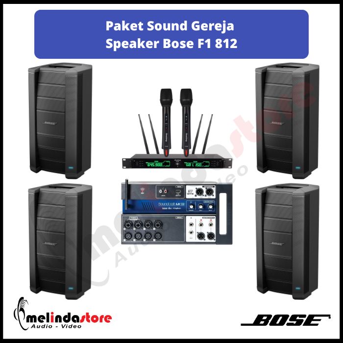Paket Sound Gereja Speaker Bose F1 812 | 4 Speaker